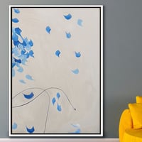 عدد 3 لوح زهور زرقاء