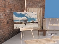 لوحة أطياف الثلج-لوحة طبيعة ثلوج.