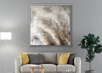 لوحة عسف النخل-لوحة طبيعة تجريدية.