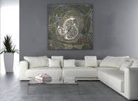 لوحة جدارية تجريدية رقم F23-136