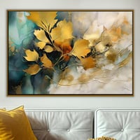 لوحة أوراق الخريف لوحة طبيعة .