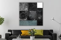 لوحة تجريدية مربعات.