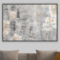 لوحة غفوات لوحات تجريدية رمادي وبيج