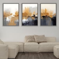 طقم لوحات جدارية ثلاثية.