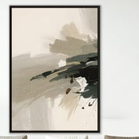 طقم لوحات ثلاثية باللون البيج والزيتي.