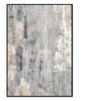 لوحة غفوات لوحات تجريدية رمادي وبيج