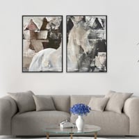 لوحة العبيلة-لوحة خيل عربي فن تجريدي.