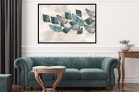 لوحة تماوج الأوراق .