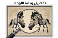 لوحة العاديات-لوحات خيول .