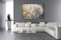 لوحة هبوب الرياح رسم تجريدي من الطبيعة .