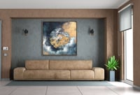 لوحة وهج القمرلوحات طبيعة تجريدية.