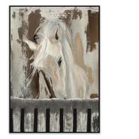 لوحة عزف الحنين-لوحة خيل عربي.