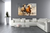 لوحة جموح-لوحة خيول عربية.