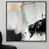 لوحة اندماج لوحة جدارية بدرجات الابيض والاسود