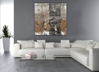 لوحة جدارية تجريدية رقم F23-195