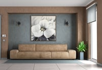 لوحة زهرة الصفاء-لوحات جدارية ورد.