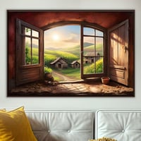 لوحة شرفة الامل-لوحات طبيعة.