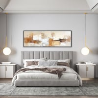 لوحة تلاشي لوحات تجريدية بدرجات البيج