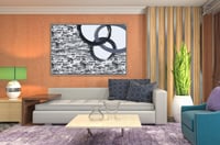 لوحة جدارية تجريدية رقم F23-50