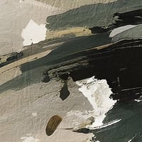 طقم لوحات ثلاثية باللون البيج والزيتي.