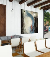 لوحة جدارية تجريدية رقم GMN38