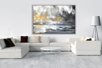 لوحة ضوء الغروب-لوحات طبيعة تجريدية.