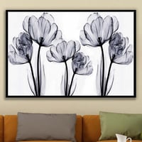 لوحة زهور المرايا-لوحات جدارية ورد.