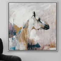 لوحة تاملات فرس لوحة خيل بالفن التجريدي.