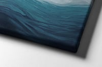 لوحة بحر وقمر-لوحة طبيعة.