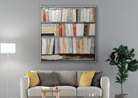 لوحة رف الكتب-لوحات جدارية .