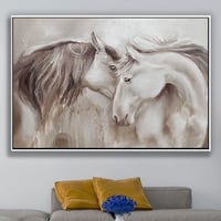 لوحة همس لوحة خيول جميلة.