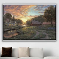 لوحة ضوء الأفق-لوحة طبيعة.