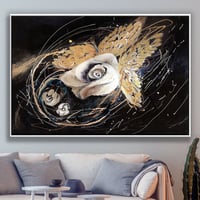 لوحة وردة الذهب-لوحات جدارية ورد.