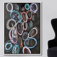 لوحة تجريدية دوائر