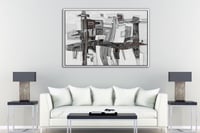 لوحة جدارية تجريدية رقم GMN60