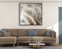 لوحة عسف النخل-لوحة طبيعة تجريدية.