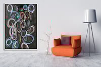 لوحة تجريدية دوائر