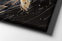 لوحة وردة الذهب-لوحات جدارية ورد.