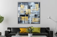 لوحة جدارية تجريدية رقم GMN136