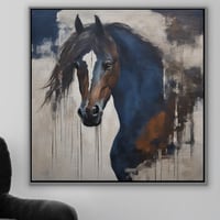 لوحات خيل فخمة بالفن التجريدي.