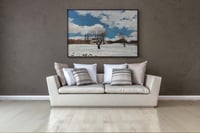 لوحة أطياف الثلج-لوحة طبيعة ثلوج.