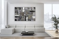 لوحة جدارية تجريدية رقم F23-143