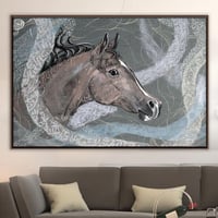 أفخم لوحات جدارية خيل بأسلوب مميز .