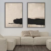 طقم لوحات جدارية تجريدية.