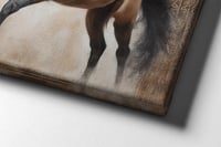 لوحة خيل عربي فخمة.