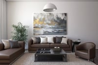 لوحة ضوء الغروب-لوحات طبيعة تجريدية.