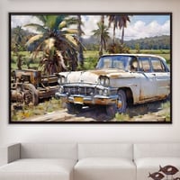 لوحة النسيان-لوحة سيارة تراثية .