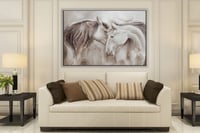 لوحة همس لوحة خيول جميلة.