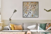 لوحة نسيم-رسم تجريدي من الطبيعة .