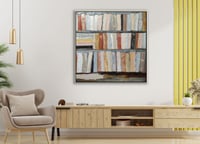 لوحة رف الكتب-لوحات جدارية .